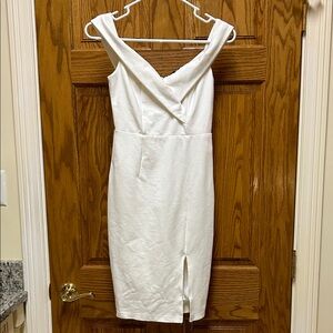 Lulu's Off-the-shoulder White Dress